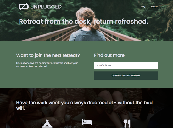 Unplugged website thumbnail